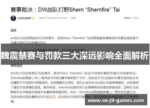 魏震禁赛与罚款三大深远影响全面解析 魏震禁赛与罚款三大深远影响全面解析